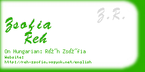 zsofia reh business card